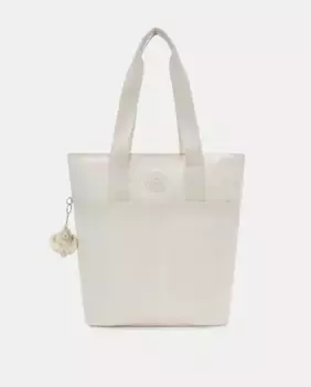 Большая сумка-тоут Kipling, бежевый