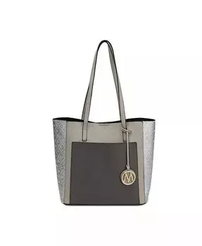 Большая сумка-тоут Leah в стиле колор-блок от Mia K Mkf Collection, розовый