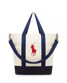 Большая сумка-тоут на молнии с изображением пони Polo Ralph Lauren, цвет Pink
