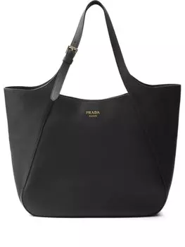 Большая сумка-тоут Prada, черный