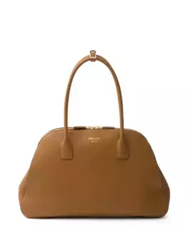 Большая сумка-тоут Prada, коричневый