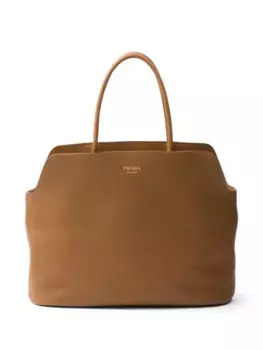 Большая сумка-тоут Prada, коричневый