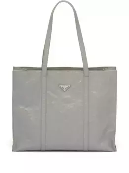 Большая сумка-тоут Prada, серый