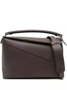 Большая сумка-тоут Puzzle LOEWE, коричневый