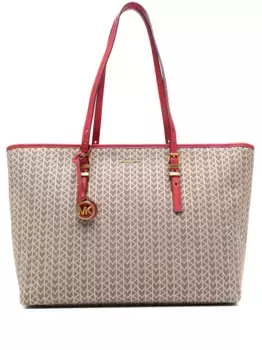 Большая сумка-тоут Quinn с монограммой Michael Michael Kors, нейтральный