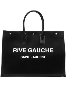 Большая сумка-тоут Rive Gauche Saint Laurent, черный