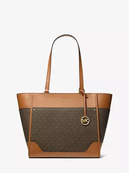 Большая сумка-тоут с логотипом Harrison Michael Kors, мультиколор