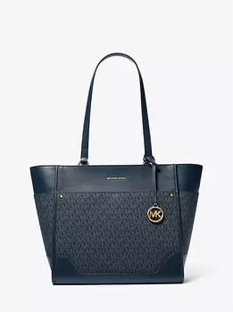 Большая сумка-тоут с логотипом Harrison Michael Kors, мультиколор