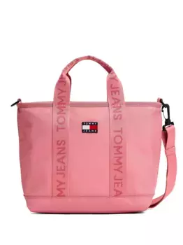 Большая сумка-тоут с нашивкой-логотипом Tommy Jeans, розовый
