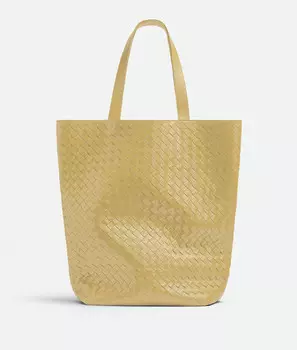 Большая сумка-тоут с узором «север-юг» Bottega Veneta