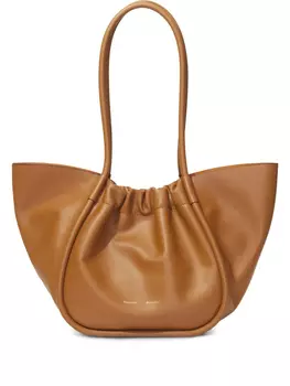 Большая сумка-тоут со сборками Proenza Schouler, коричневый