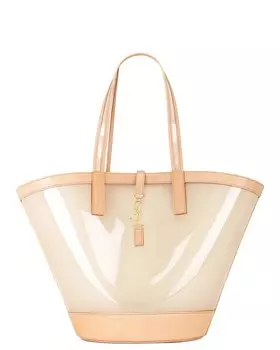 Большая сумка-тоут среднего размера Basket Saint Laurent, цвет Brown & Vintage Brown Gold