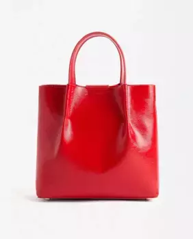 Большая сумка-тоут, трансформируемая в сумку через плечо с застежкой на пуговицы Parfois, красный