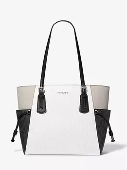 Большая сумка-тоут Voyager с цветными блоками и фирменным логотипом Michael Kors, мультиколор