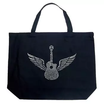 Большая сумка-тоут Word Art — Amazing Grace LA Pop Art, черный