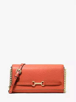 Большая сумка-трансформер через плечо Carson из шагреневой кожи Michael Kors, красный