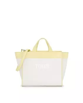 Большая сумка-трансформер Maya бежевого и желтого цвета Tous, мультиколор