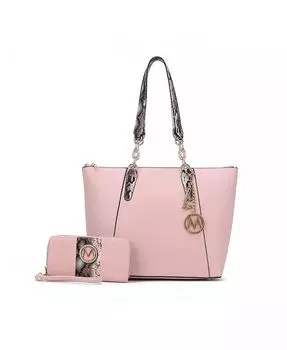 Большая сумка Ximena с кошельком на ремешке от Mia K Mkf Collection, розовый