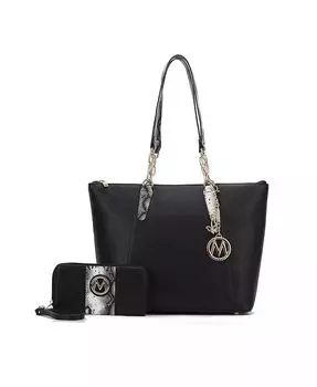 Большая сумка Ximena с кошельком на ремешке от Mia K Mkf Collection, черный