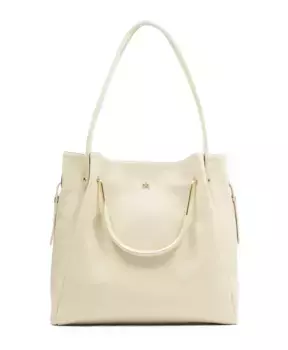 Большая сумочка с двойными ручками. Kazar, бежевый