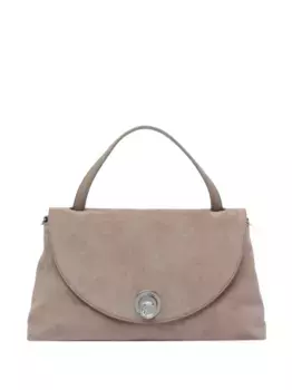 Большая замшевая сумка-тоут Nikla Coccinelle, нейтральный