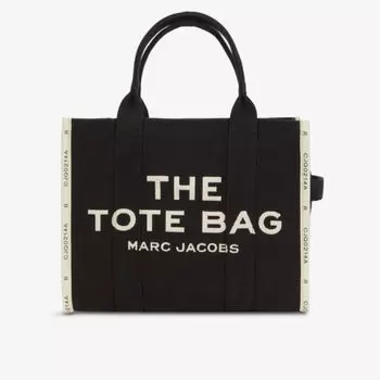 Большая жаккардовая большая сумка Marc Jacobs, черный