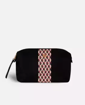 Большая женская косметичка Born в бордово-черном цвете с застежкой-молнией Lonbali, гранатовый