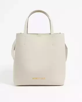 Большая женская кожаная сумка Чихуахуа Bimba y Lola, цвет Crudo