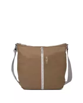 Большая женская сумка через плечо цвета хаки на молнии Kcb, зеленый