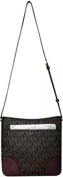 Большая женская сумка через плечо MICHAEL Michael Kors HATTIE (коричневый/сливовый)