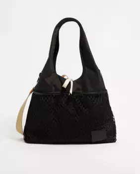 Большая женская сумка из нейлона из бумаги Bimba y Lola, черный