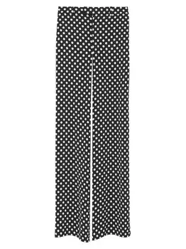 Большие атласные брюки Saint Laurent