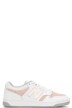 Большие детские белые и розовые кроссовки 480 New Balance