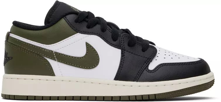 Большие детские кеды Air Jordan 1 цвета хаки и черного цвета Nike Jordan