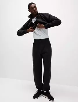 Большие джоггеры из хлопка с высоким содержанием Marks & Spencer, черный