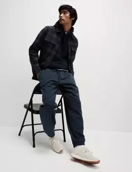 Большие джоггеры из хлопка с высоким содержанием Marks & Spencer, темно-синий