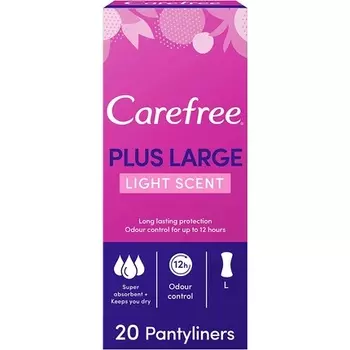 Большие ежедневные прокладки Carefree Plus
