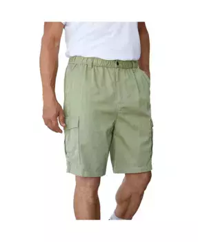 Большие и высокие карго-шорты KingSize Renegade с полной эластичной талией 9" Boulder Creek, коричневый/бежевый