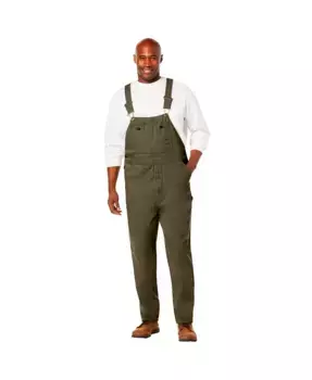 Большие и высокие комбинезоны Big & Tall by KingSize Denim Overalls Boulder Creek, зеленый