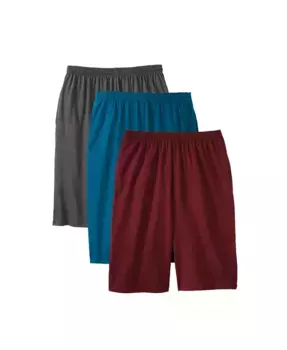 Большие и высокие облегченные удлиненные шорты, 3 шт KingSize, мультиколор
