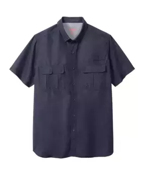 Большие и высокие размеры от KingSize Спортивная рубашка с коротким рукавом Off-Shore Boulder Creek, синий