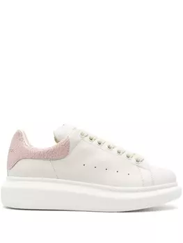 Большие кожаные кеды Alexander McQueen, белый