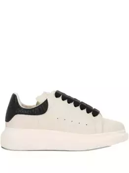 Большие кожаные низкие кеды Alexander McQueen, нейтральный