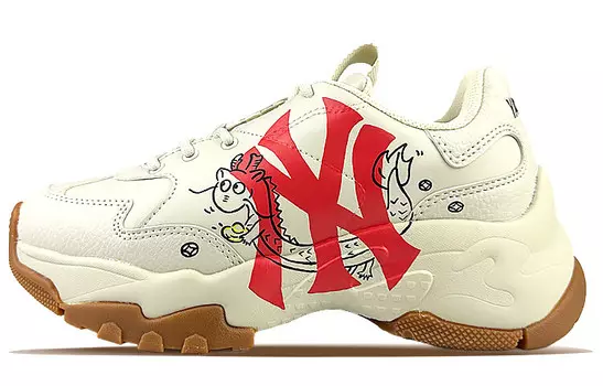 Большие кроссовки Chunky Chunky унисекс с низким верхом красного цвета Mlb