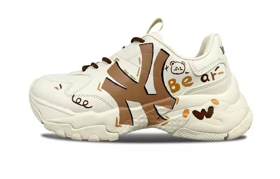 Большие кроссовки Chunky Chunky унисекс с низким верхом черного цвета Mlb