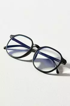 Большие матовые ридеры с синим светом Anthropologie, черный