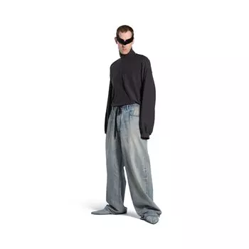 Большие мешковатые брюки BALENCIAGA, светло-голубой