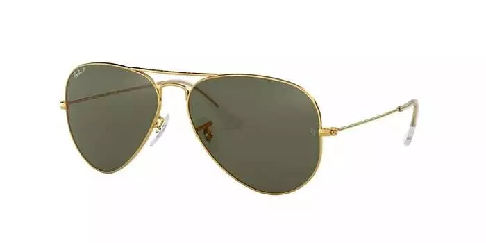 Большие металлические поляризованные солнцезащитные очки Ray-Ban Aviator