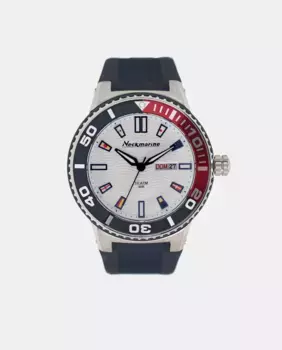 Большие мужские часы из белого каучука NM0989J05 Neckmarine