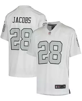 Большие парни Джош Джейкобс Las Vegas Raiders игровая майка Nike, белый